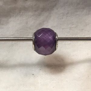 Pandora purple Facet Charm